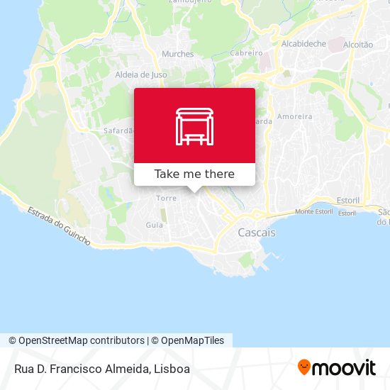 Rua D. Francisco Almeida mapa