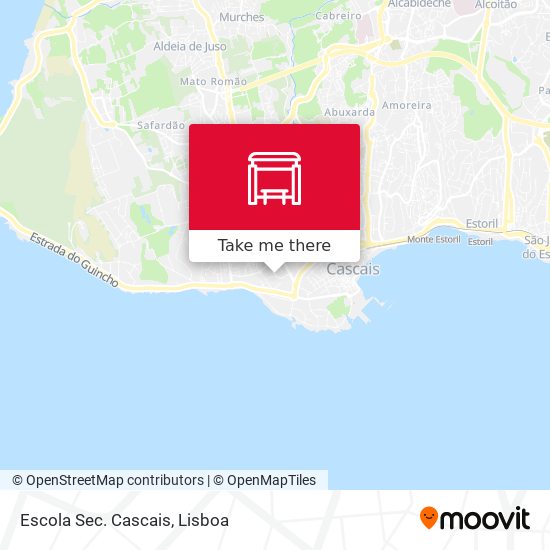 Escola Sec. Cascais mapa