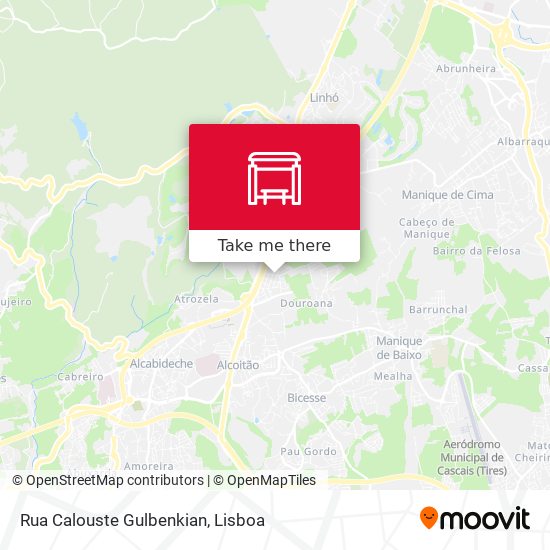Rua Calouste Gulbenkian mapa