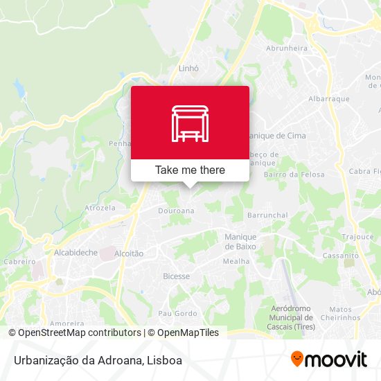Urbanização da Adroana map