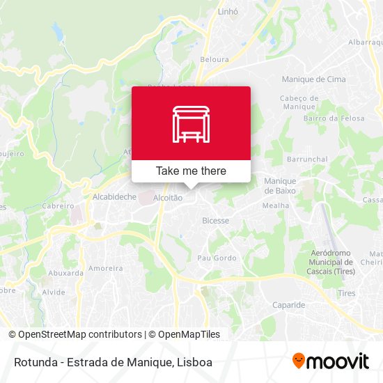 Rotunda - Estrada de Manique map