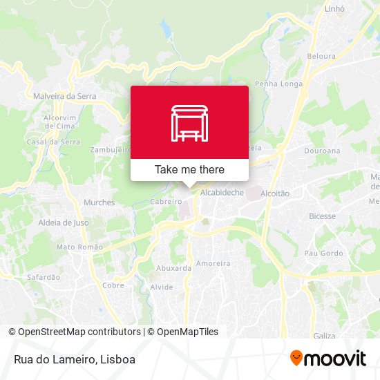 Rua do Lameiro mapa