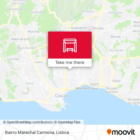 Bairro Marechal Carmona mapa