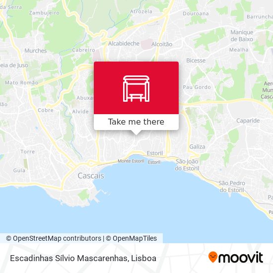 Escadinhas Sílvio Mascarenhas map