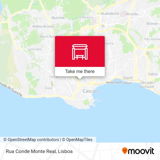 Rua Conde Monte Real map