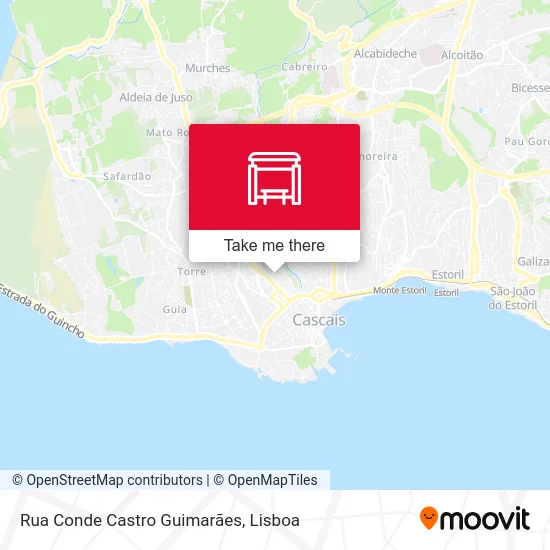 Rua Conde Castro Guimarães map
