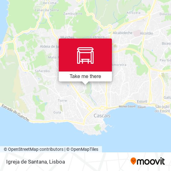 Igreja de Santana mapa