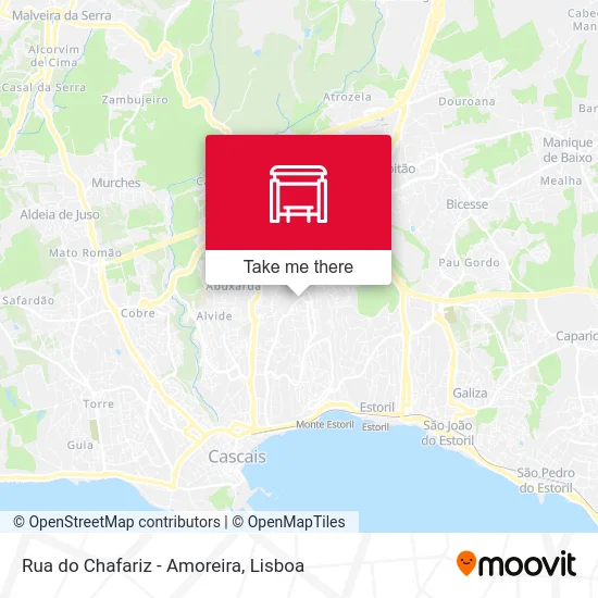 Rua do Chafariz - Amoreira map