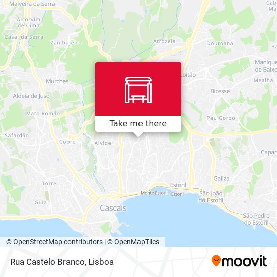 Rua Castelo Branco mapa
