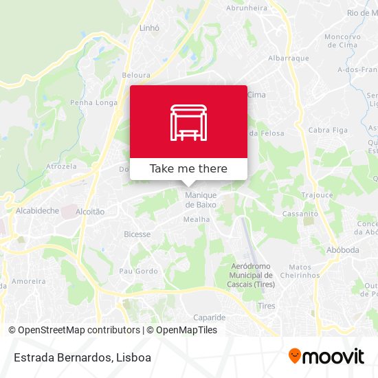 Estrada Bernardos mapa