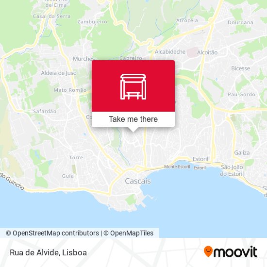 Rua de Alvide mapa