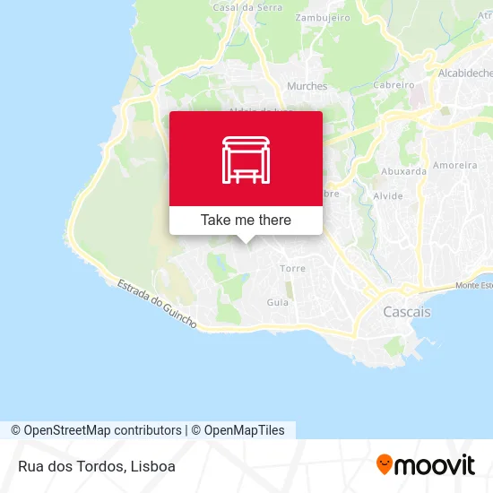 Rua dos Tordos map