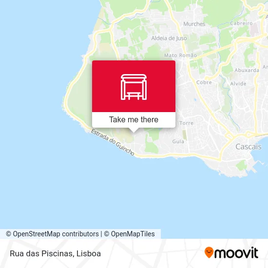 Rua das Piscinas map