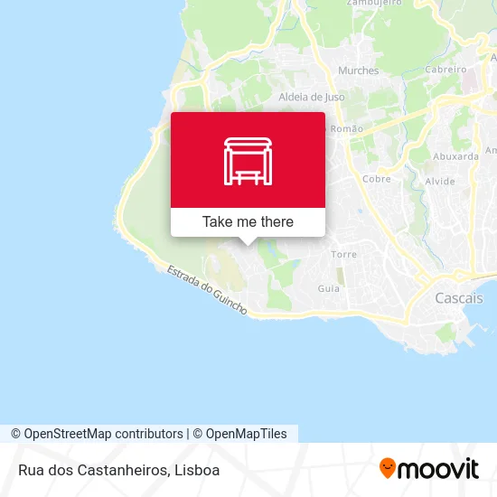 Rua dos Castanheiros map