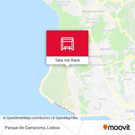 Parque do Campismo mapa