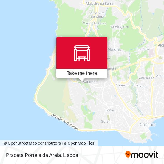 Praceta Portela da Areia mapa