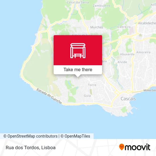 Rua dos Tordos map
