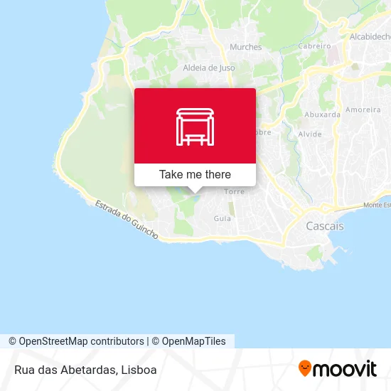 Rua das Abetardas map