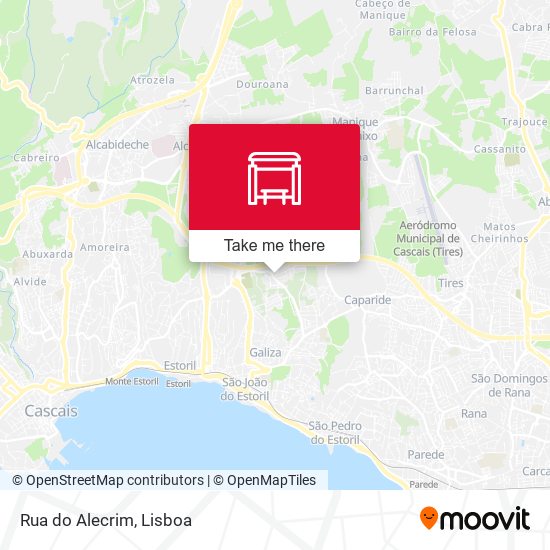 Rua do Alecrim mapa