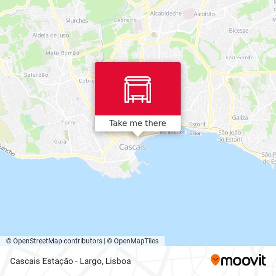 Cascais Estação - Largo map
