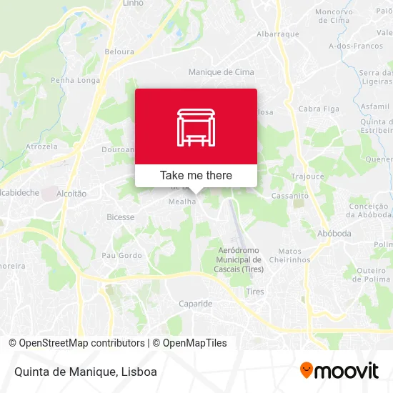 Quinta de Manique map