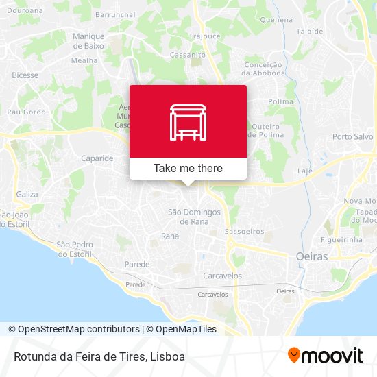 Rotunda da Feira de Tires map