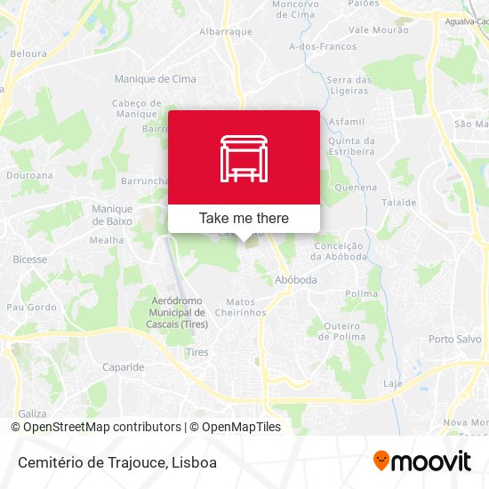 Cemitério de Trajouce map