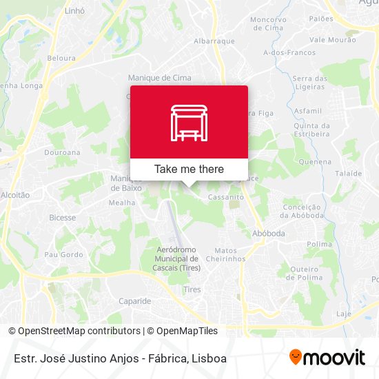 Estr. José Justino Anjos - Fábrica map