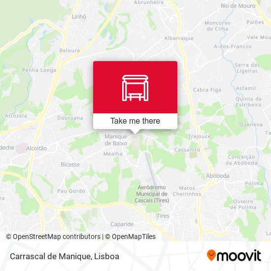 Carrascal de Manique mapa