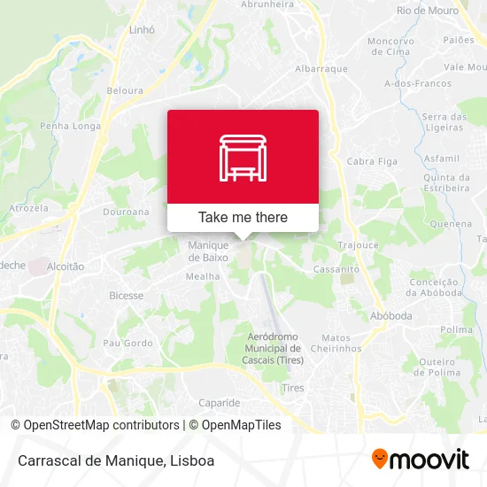 Carrascal de Manique map