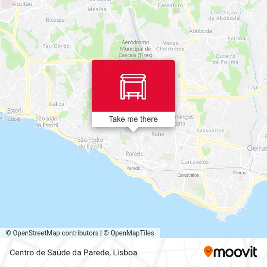 Centro de Saúde da Parede map