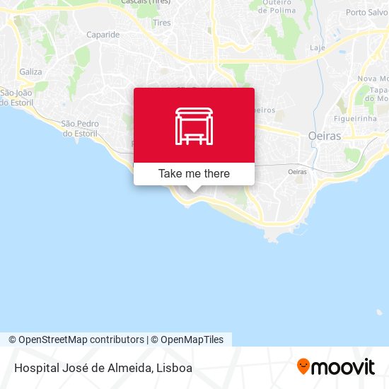 Hospital José de Almeida mapa