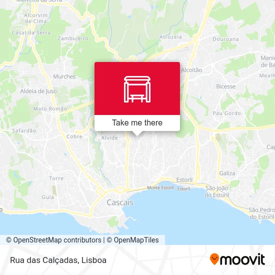 Rua das Calçadas map