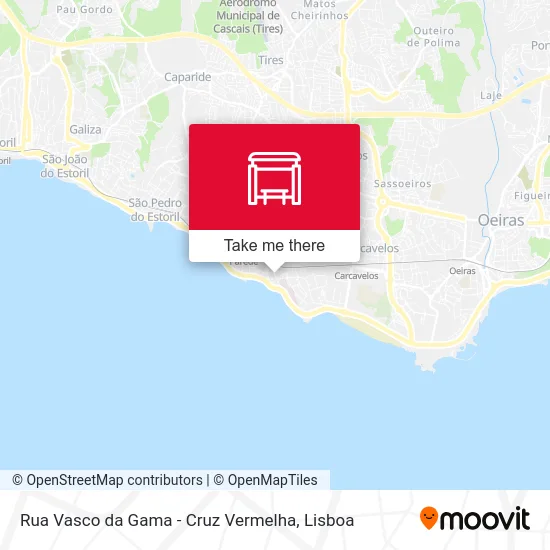 Rua Vasco da Gama - Cruz Vermelha map