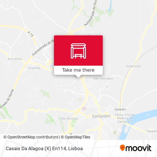 Casais Da Alagoa (X) En114 map