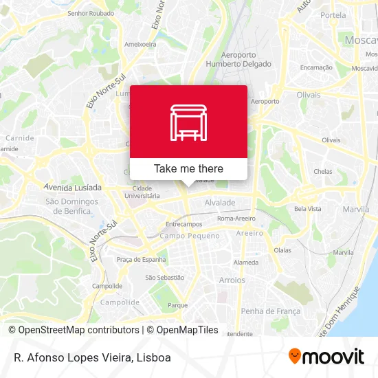 R. Afonso Lopes Vieira map