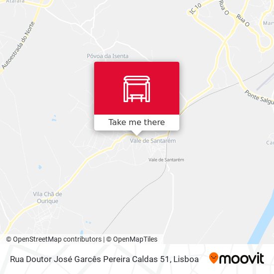 Rua Doutor José Garcês Pereira Caldas 51 mapa
