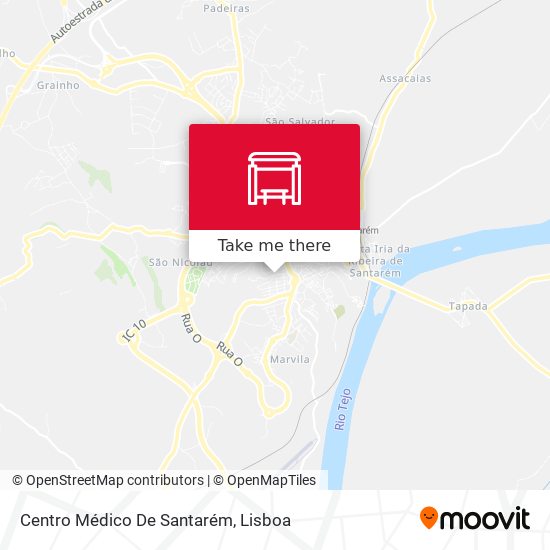 Centro Médico De Santarém map