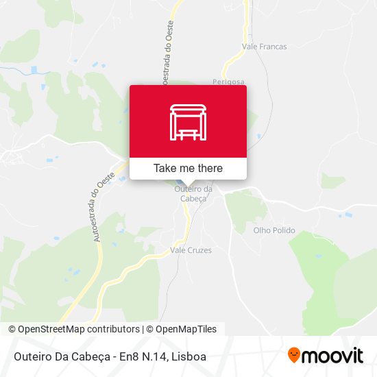 Outeiro Da Cabeça - En8 N.14 map