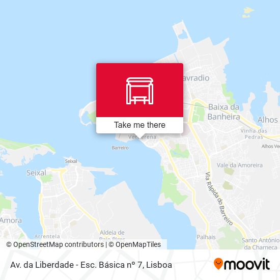 Av. da Liberdade - Esc. Básica nº 7 mapa