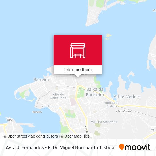 Av. J.J. Fernandes - R. Dr. Miguel Bombarda map