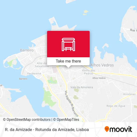 R. da Amizade - Rotunda da Amizade map