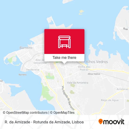R. da Amizade - Rotunda da Amizade map