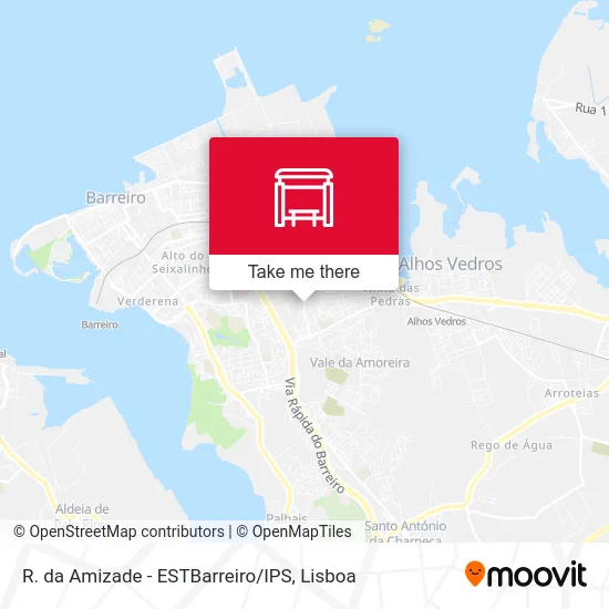 R. da Amizade - ESTBarreiro / IPS map