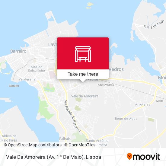 Vale Da Amoreira (Av. 1º De Maio) map