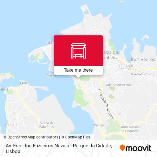 Av. Esc. dos Fuzileiros Navais - Parque da Cidade map