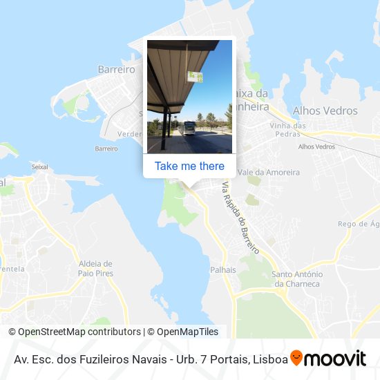Av. Esc. dos Fuzileiros Navais - Urb. 7 Portais mapa