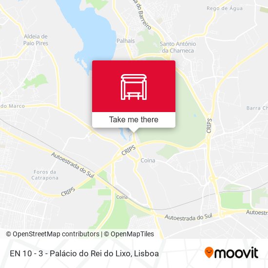 EN 10 - 3 - Palácio do Rei do Lixo mapa