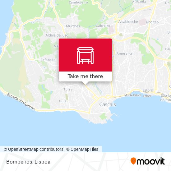 Bombeiros map