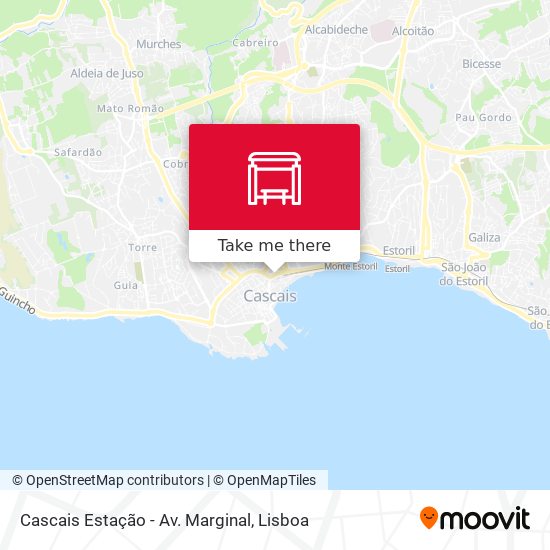 Cascais Estação - Av. Marginal map